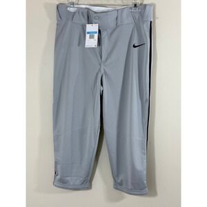 Nike Team Baseball Pants Men's Medium Gray NWT Piped Athletic Baseball Pants